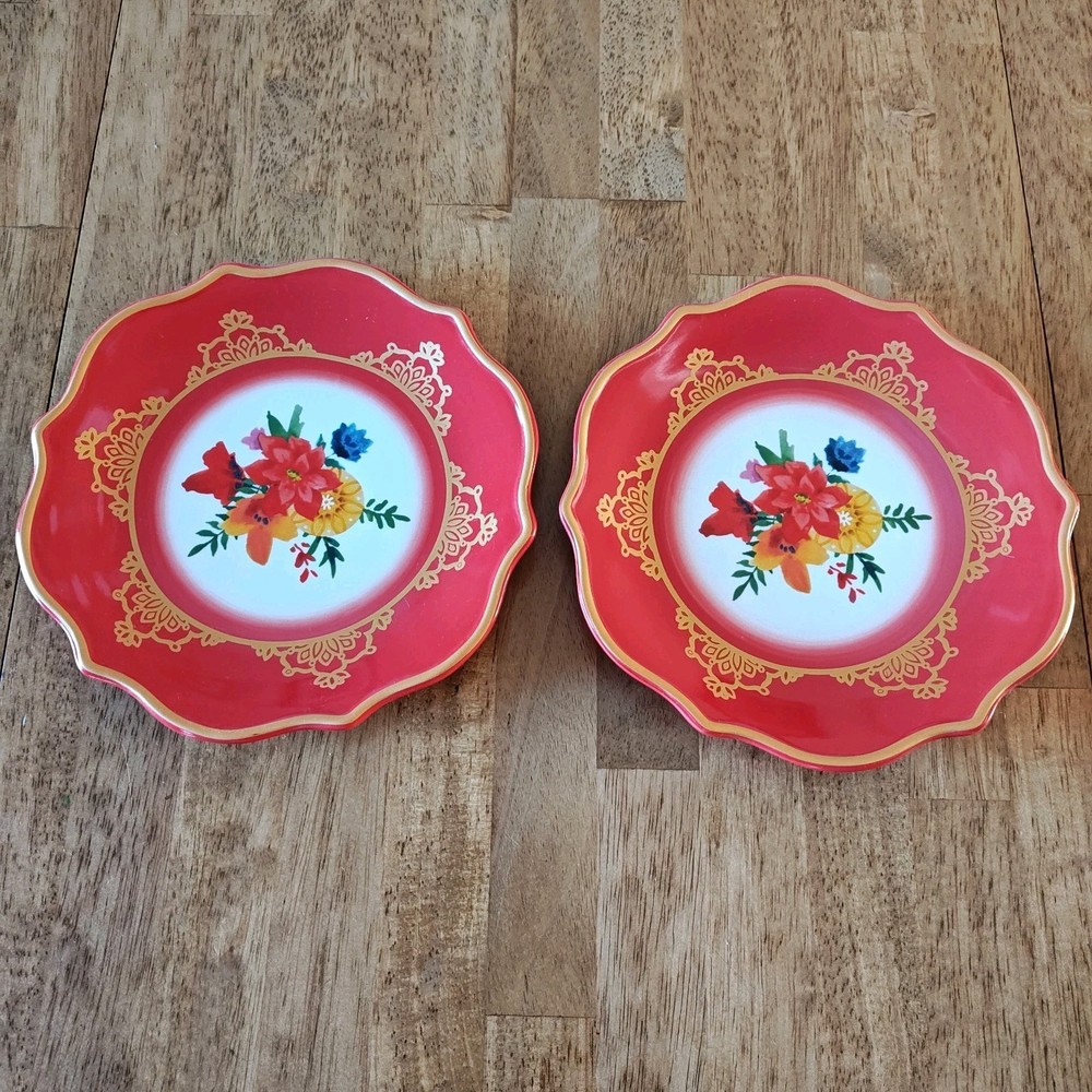 Pioneer Woman Red Winter Floral Bouquet 8½
