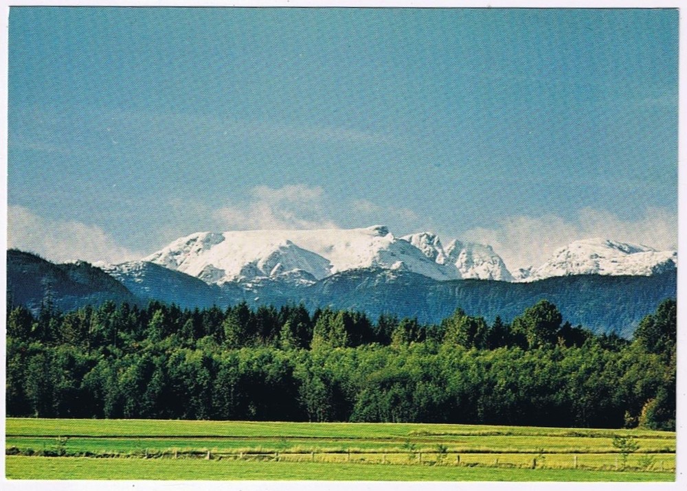Postcard Comox Glacier Vancouver Island BC Strathcona Park