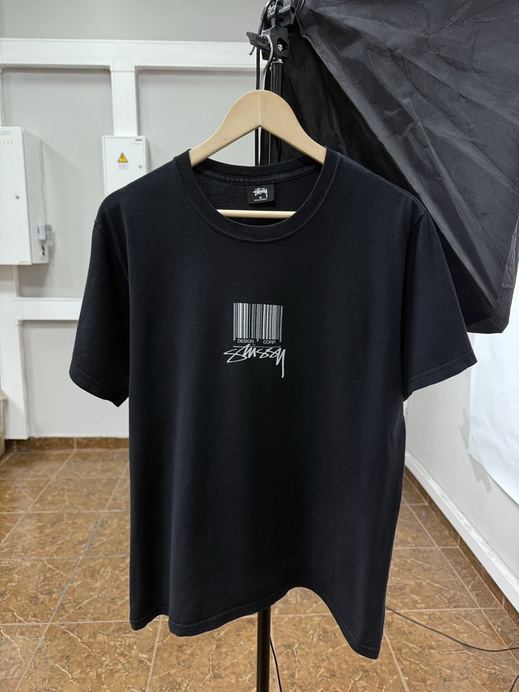 🇺🇸 Vintage Y2K Stussy Barcode T-Shirt Rare Retro Size M