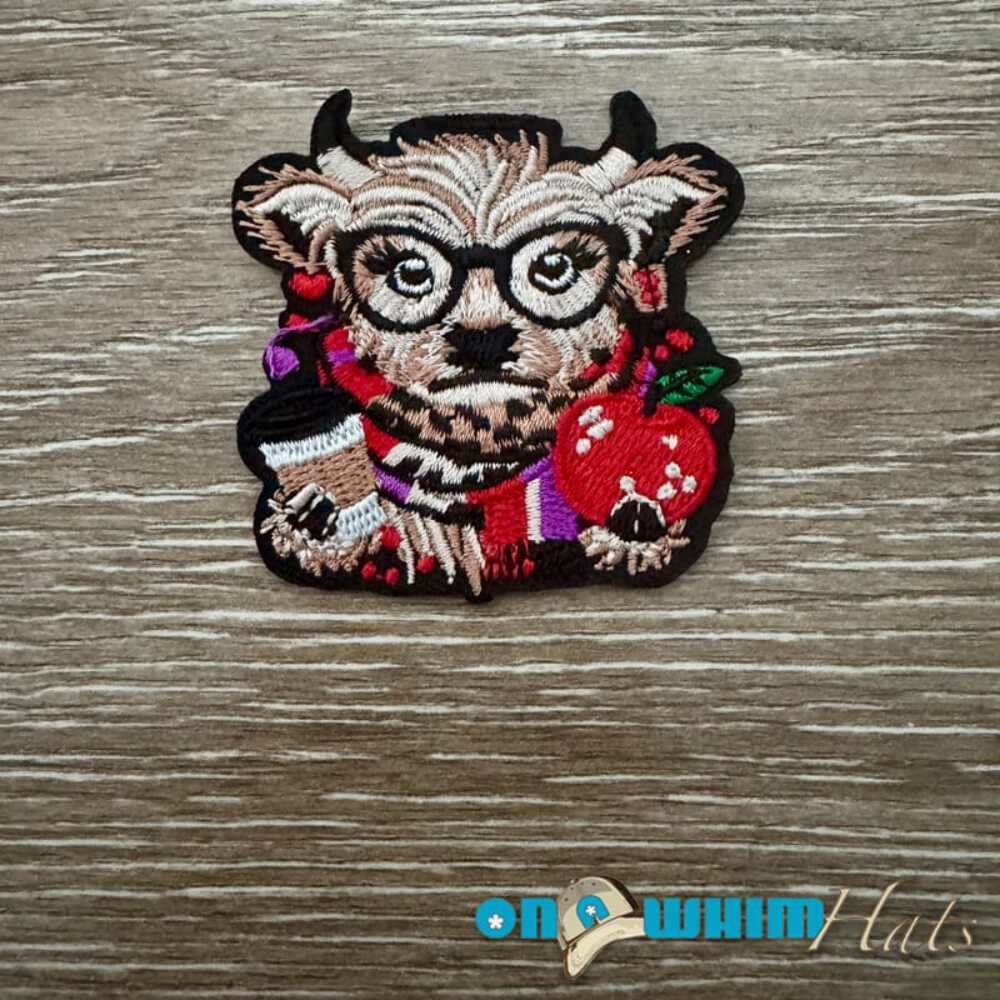 Teacher Highland Cow Iron-On Patch