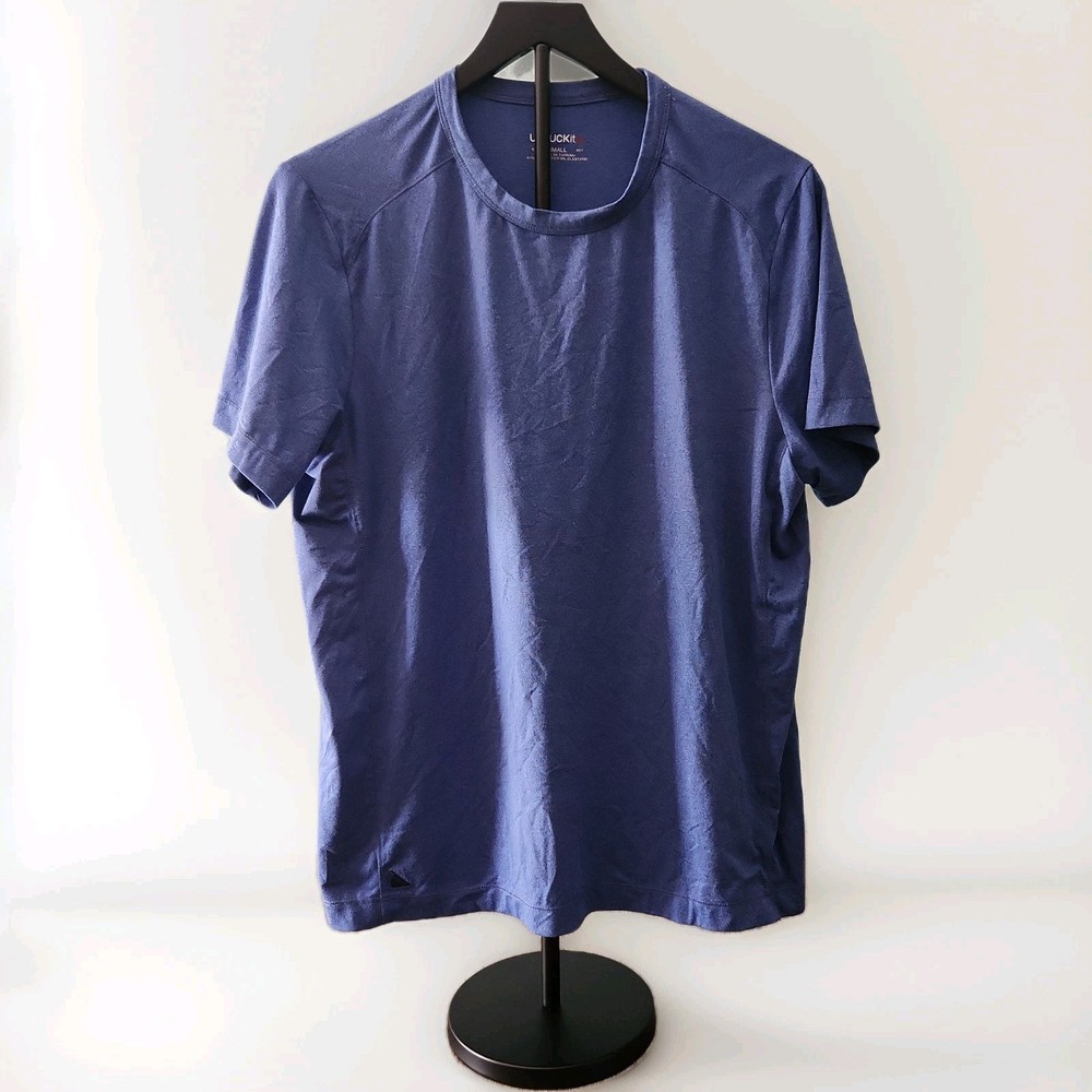 UNTUCKit T-Shirt Men's  Blue Clarendon II Performance Stretch Casual  Small