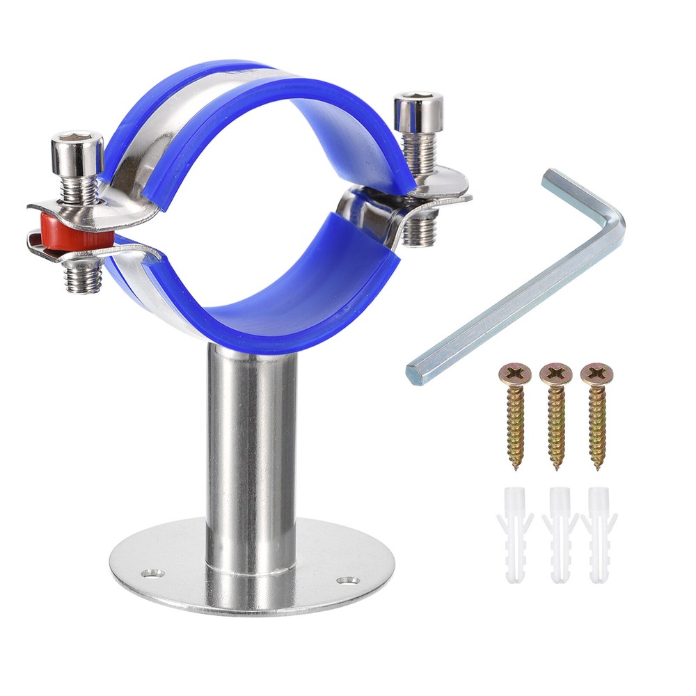 Pipe Supports Adjustable Pipe Bracket Clamp Pipe Strap for 51-57mm Pipe