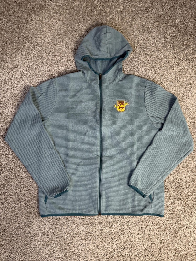 Detroit City FC Jacket Mens M Blue MLS Soccer League Hooded Full Zip Pullover