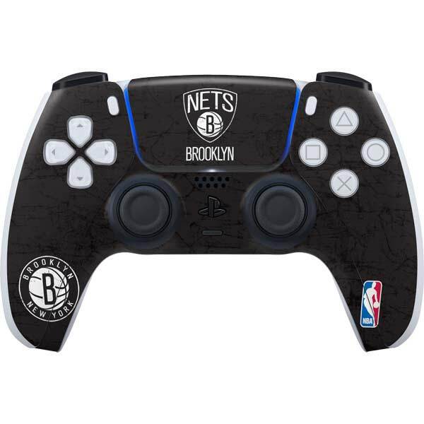 NBA Brooklyn Nets PS5 Controller Skin - Brooklyn Nets Distressed