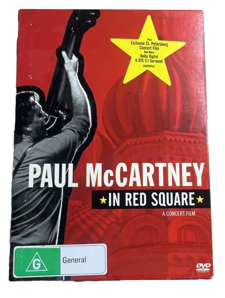 Paul McCartney In Red Square A Live Concert Film DVD Like New With Slip Cover