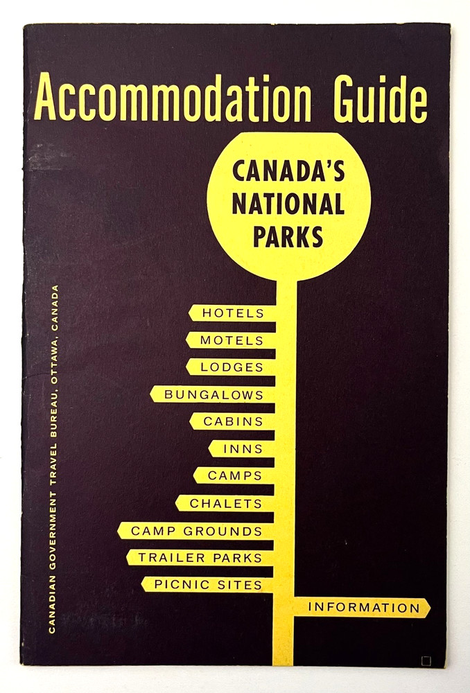 1965 Canada's National Parks Accommodations Guide Lodges Inns Camps Vintage Book-image
