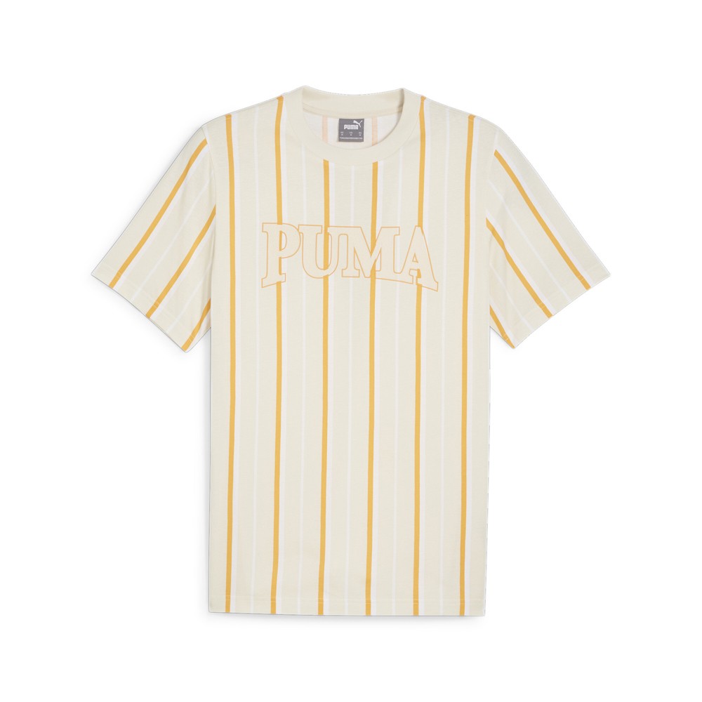 PUMA Squad Striped Crew Neck Short Sleeve T-Shirt Mens Size M  Casual Tops 67897