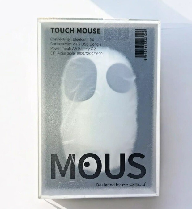 Sleek Silver Smart Touch Bluetooth Mouse for Seamless Connectivity