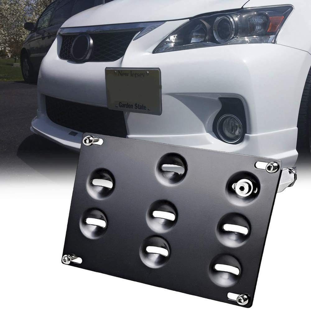 Lexus IS250 IS350 2006-2018 Front Bumper Tow Hook License Plate Relocator Bracket