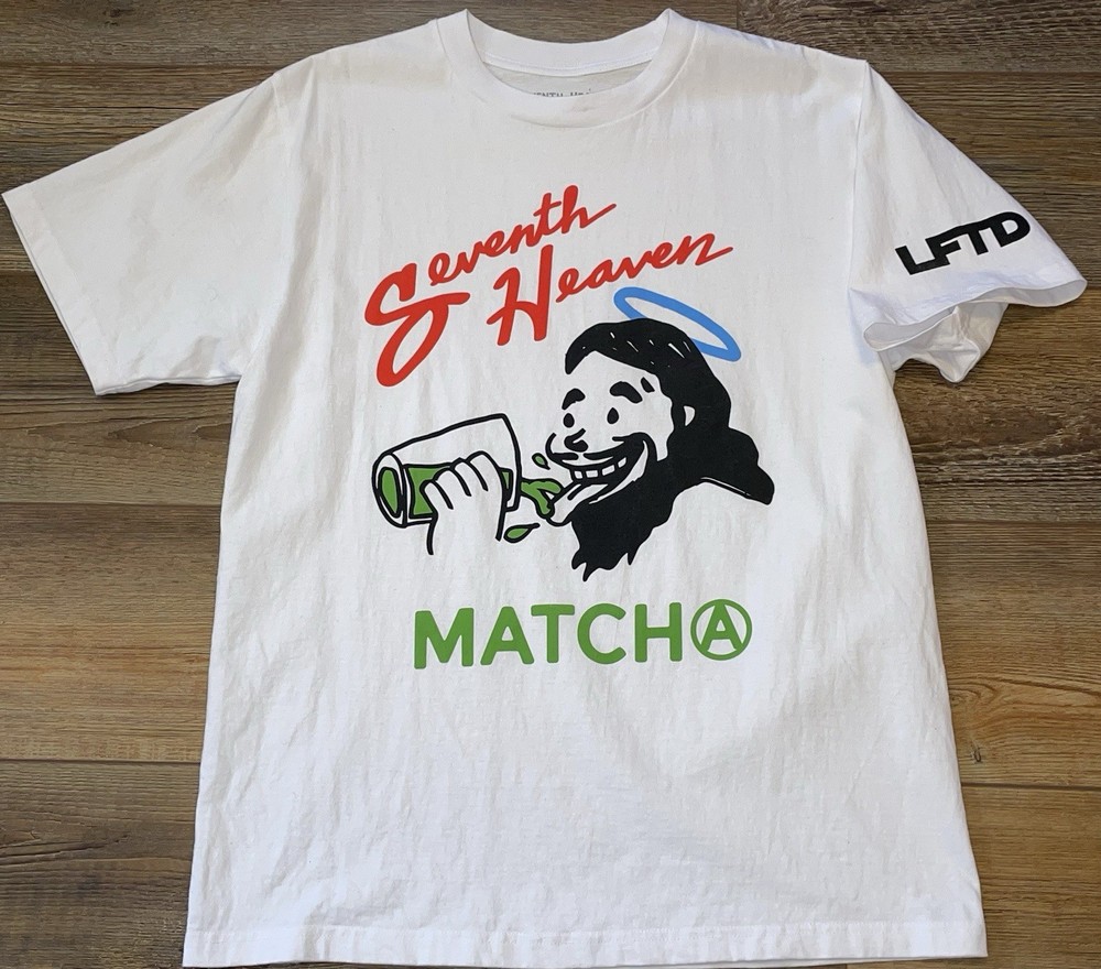 Seventh Heaven Jesus LFTD MATCHA DRINK Tee Shirt Mens M Designer Fashion