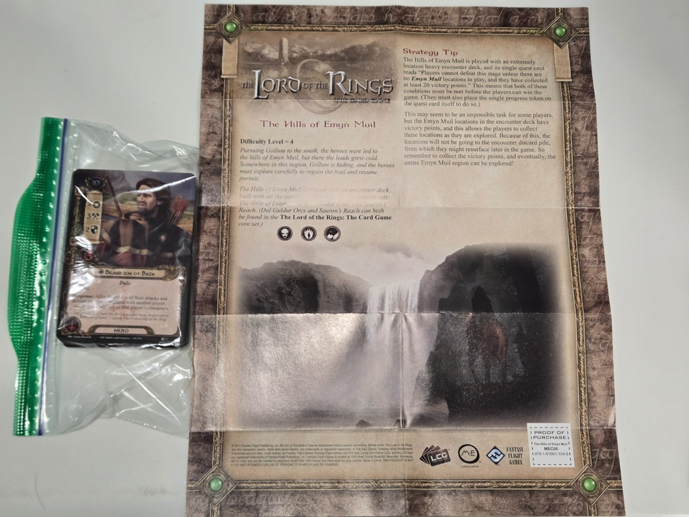The Lord of the Rings Card Game The Hills of Emyn Muil Adventure Pack (Used)