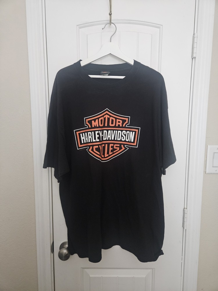Vintage Harley-Davidson Edmond Oklahoma Route 66 Graphic T-Shirt Black
