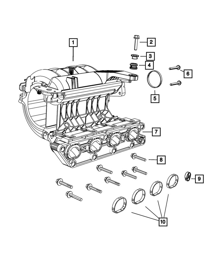 Genuine Mopar 4892998AB Intake Manifold OEM Replacement