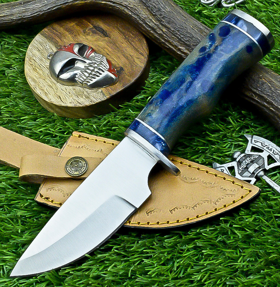 Custom Hand Forged J2 Steel Blade skinning Knife, Hunting CAMPING Knife- UN-7317