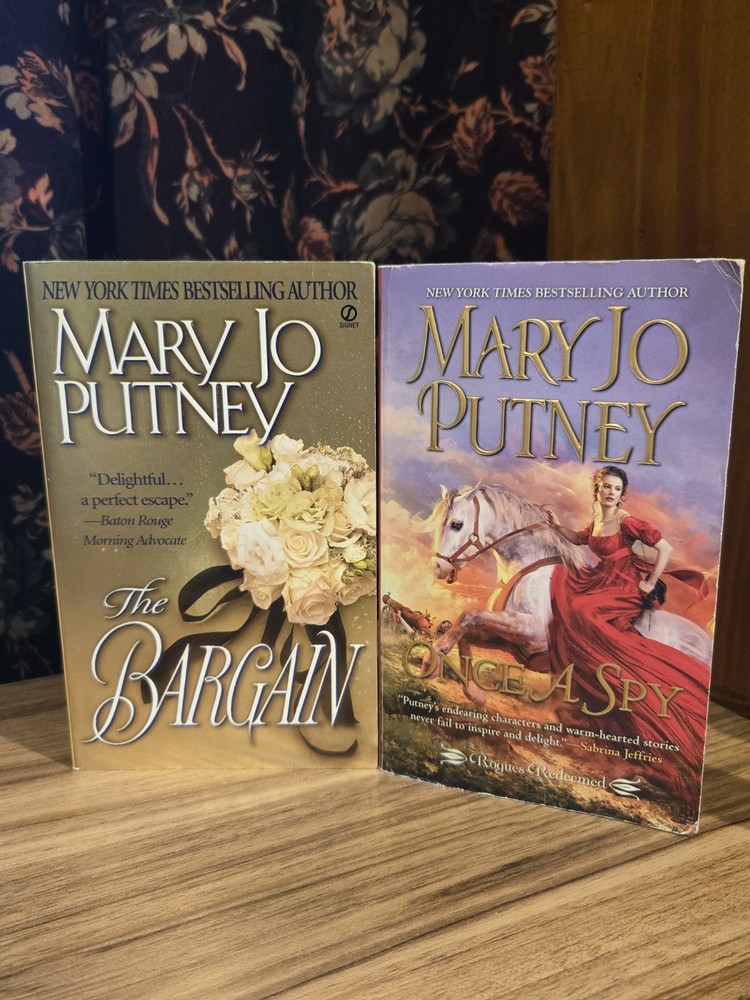 Once A Spy and The Bargain By Mary Jo Putney Lot Of Two Historical Romance