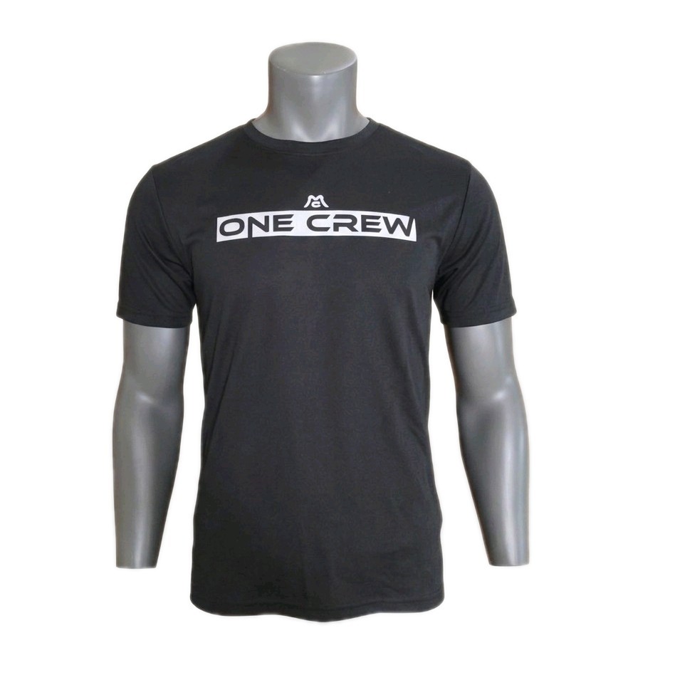BAW Men's M Black ONE CREW Graphic T-Shirt Short Sleeve Regular Fit