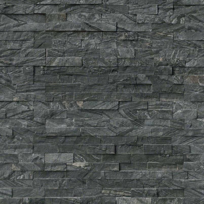 MSI 6x24 Glacial Black Marble Hardscape Wall Tile