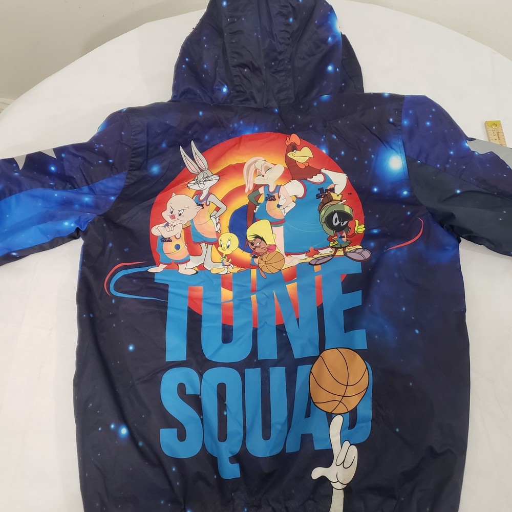 Members Only Space Jam Looney Tunes Tune Squad Hooded Jacket Sz Large