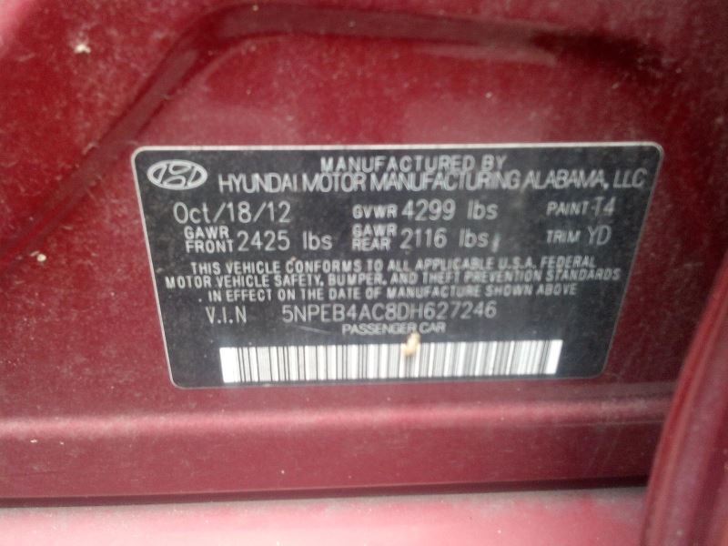 ABS Pump Modulator Assembly VIN C for 2011-2013 Hyundai Sonata 1273978