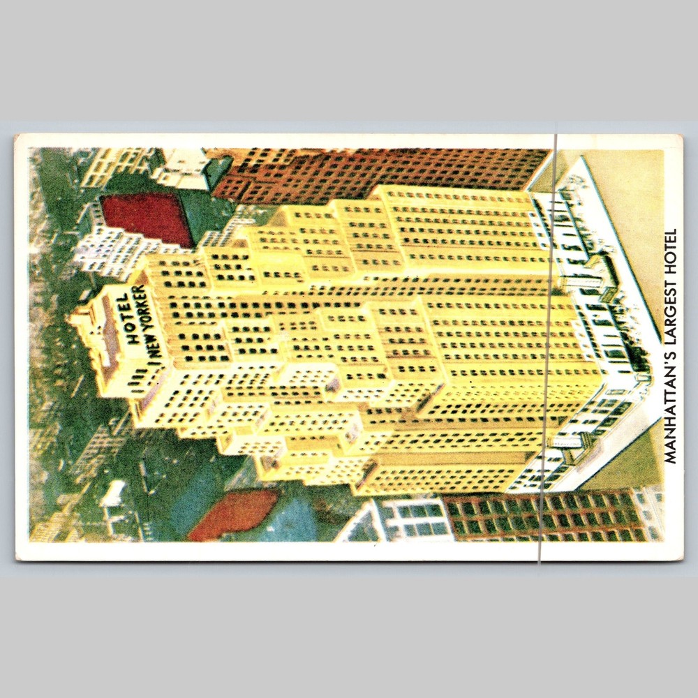 Postcard Hotel New Yorker Manhattan's Largest Hotel New York City