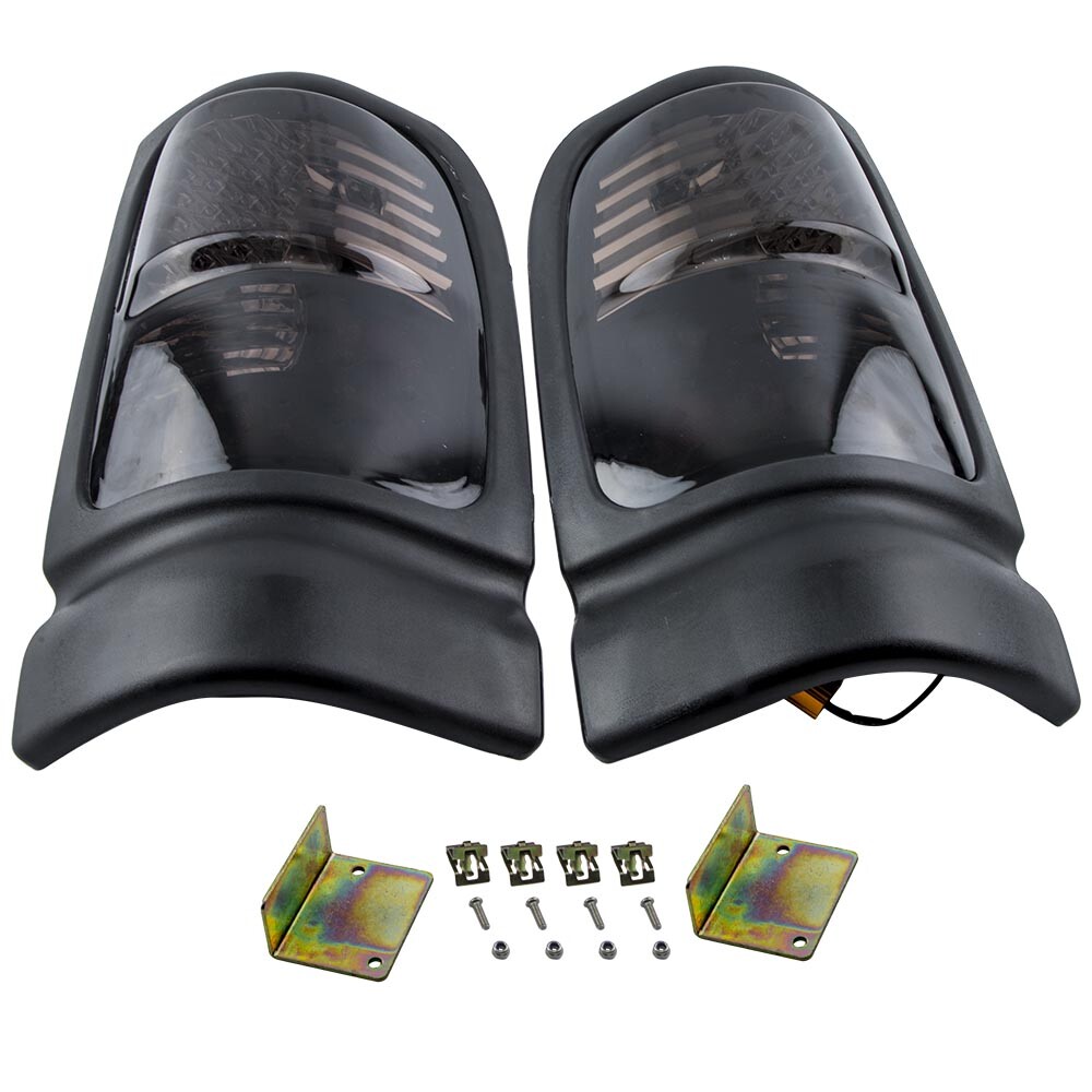 Smoked LED Tail Lights Pair for 1994-2002 Dodge Ram Pickup