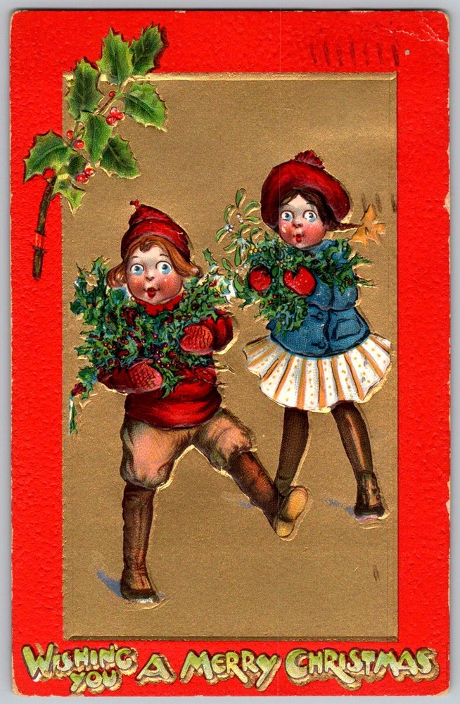 Antique Postcard Raphael Tuck Christmas Winnipeg, Manitoba, CA 1910s