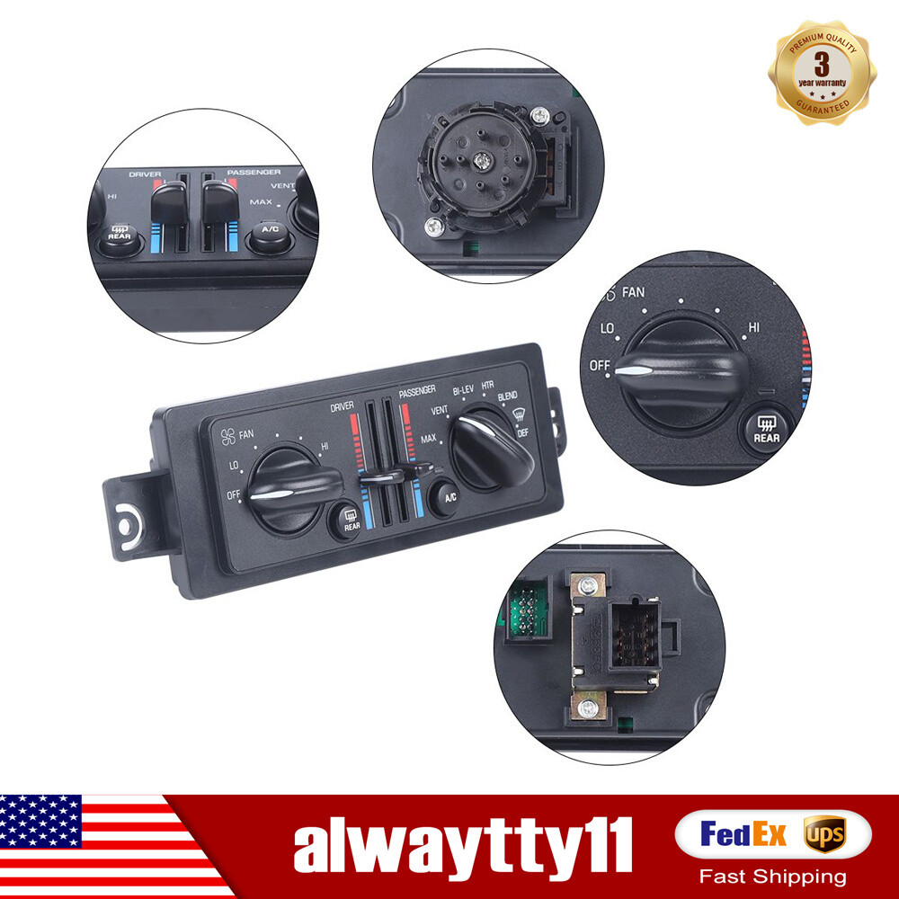 Fit 2000-05 Buick Century Climate Control Temperature A/C Heat Temp Dash 630128