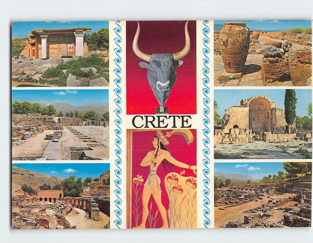 Postcard Crete Greece