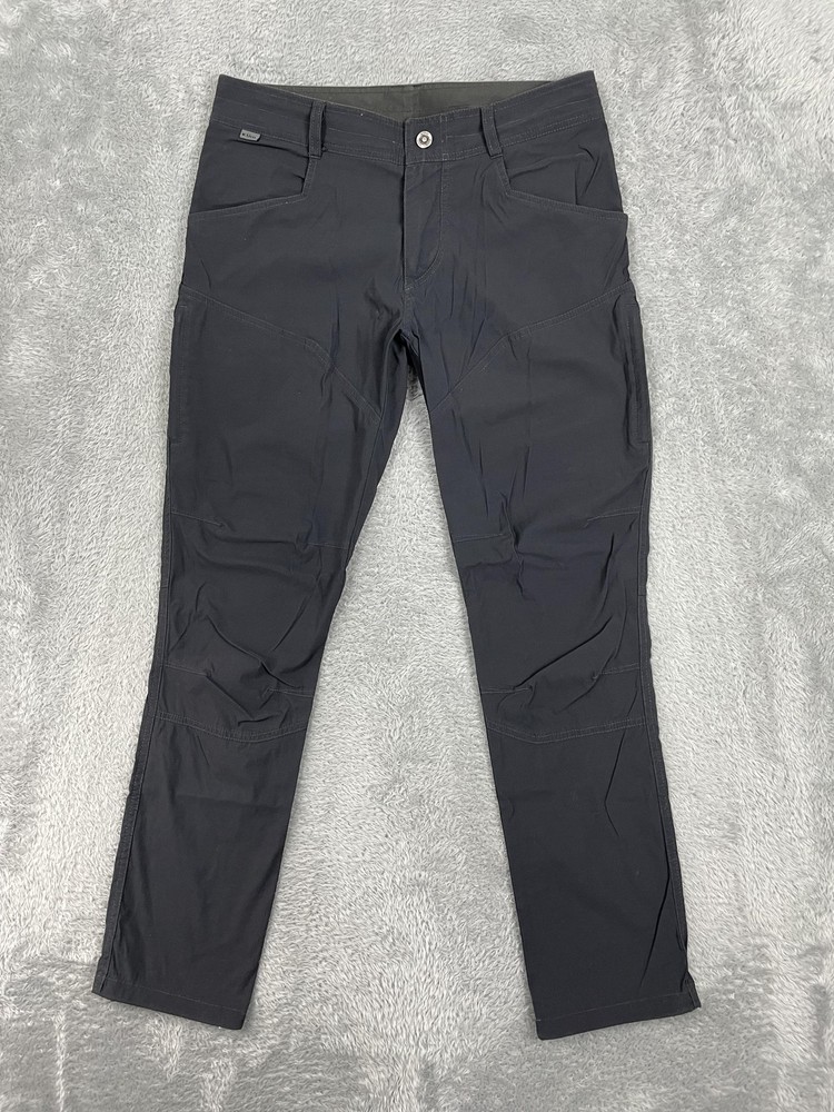 Kuhl Pants Mens 32x32* Gray Cargo Nylon Stretch Lightweight Hiking Outdoor 5603
