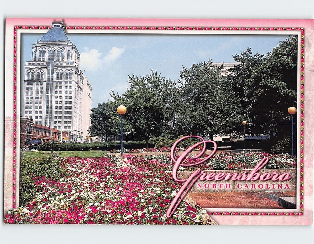 Postcard Scenic View in Greensboro North Carolina USA