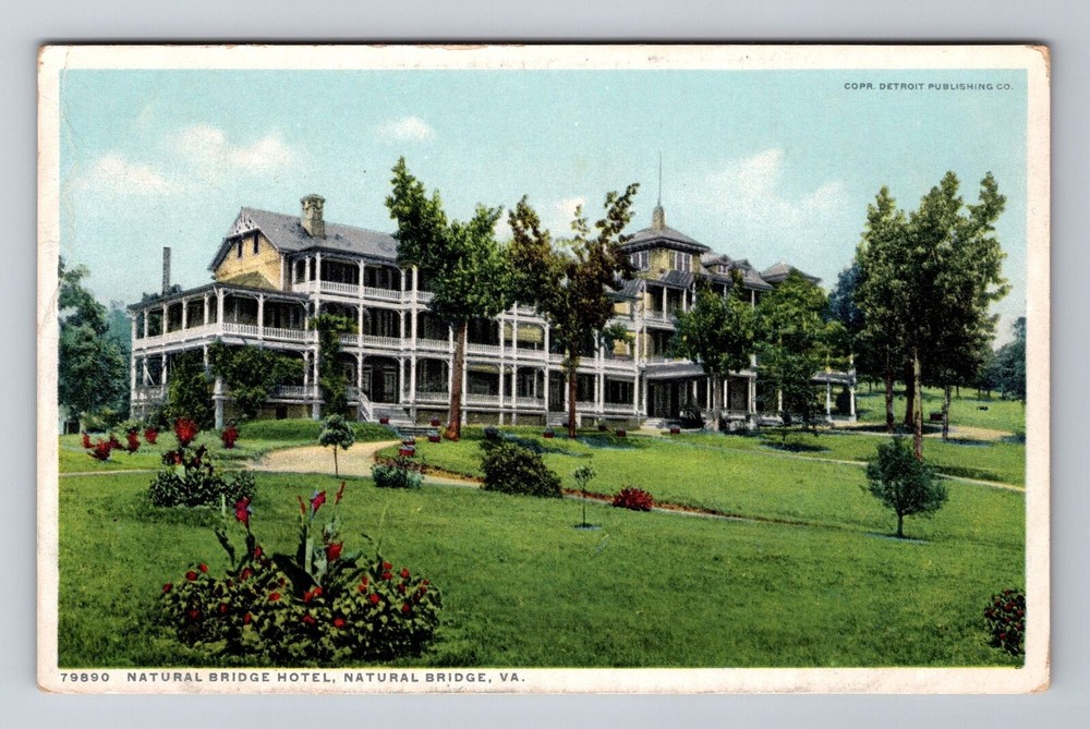 Natural Bridge VA-Virginia, Natural Bridge Hotel Advertising Vintage Postcard