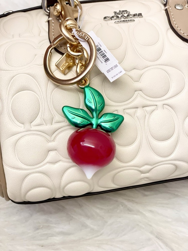 NWT Coach X Observed By Us CU309 3D Radish Bag Charm Keychain
