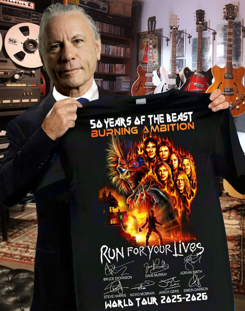 Limited! Iron Maiden A Tribute to 50 Years of Metal 2026 All Over Shirt