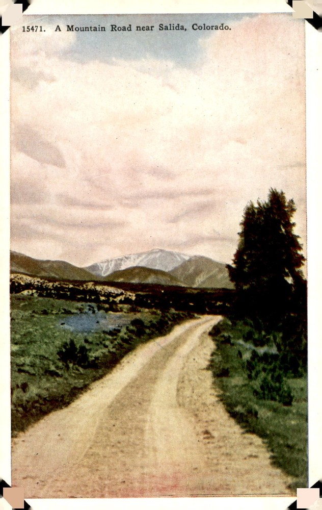 Mountain Road near Salida, Colorado Postcard
