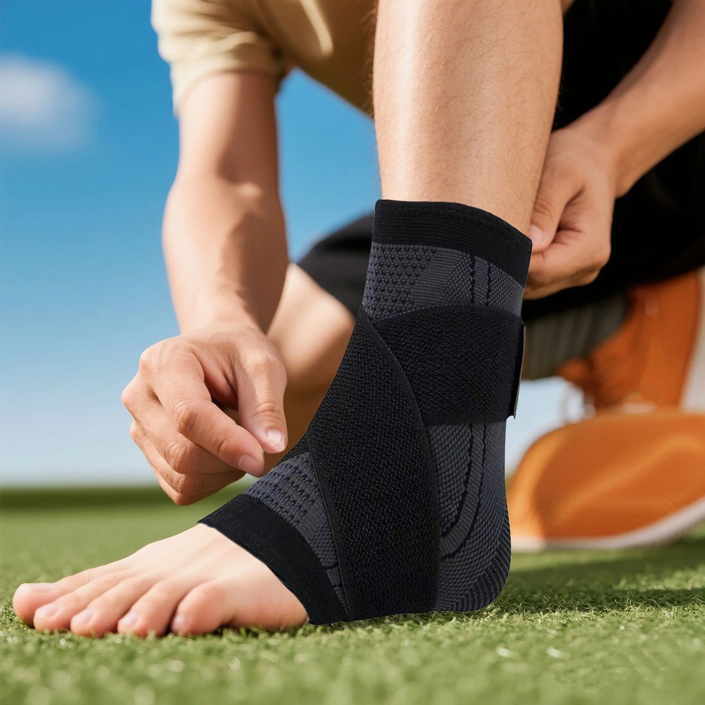 1PC Pressurized Bandage Ankle Protector Sport Anklet Support Foot Strap Nylon Kn