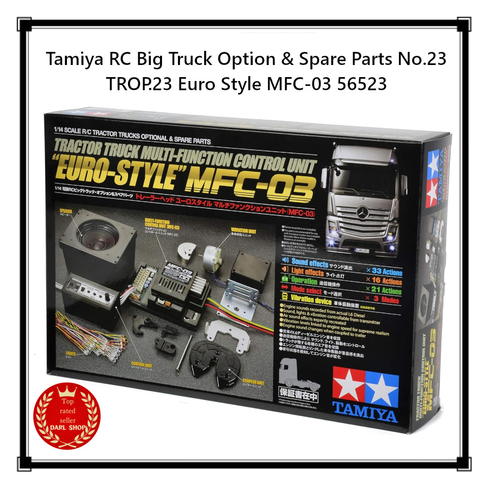 Tamiya RC Big Truck Option & Spare Parts No.23 TROP.23 Euro Style MFC-03 56523
