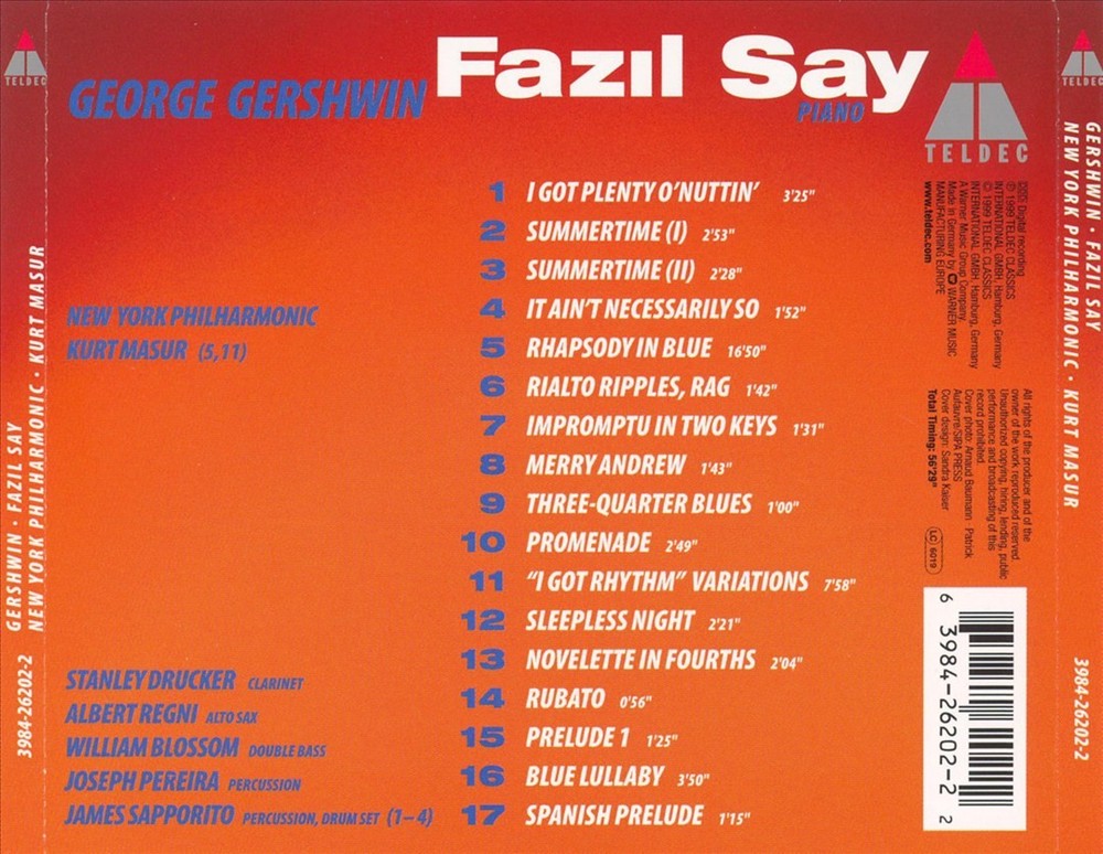 Fazil Say Gershwin New Cd