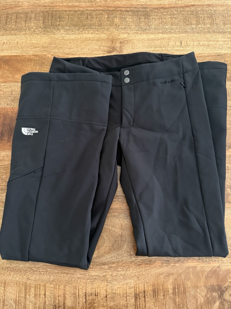 The North Face Apex Softshell Pants Womens Medium Black Fleece Lined Outdoor