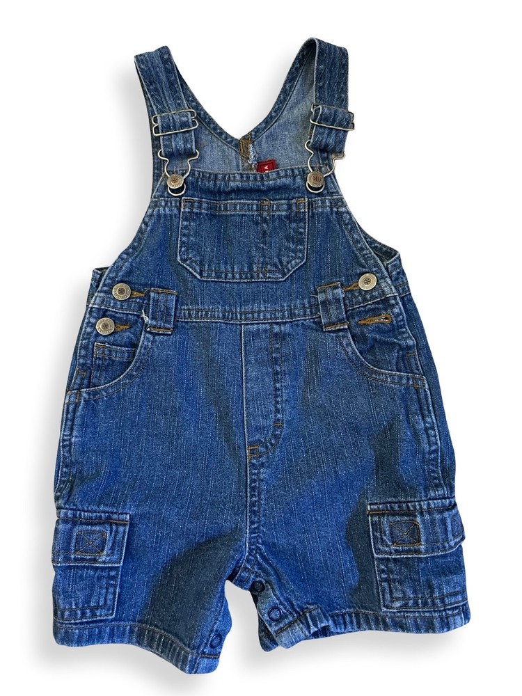Arizona Baby Toddler 18 Months Blue Jean Overalls Shortalls