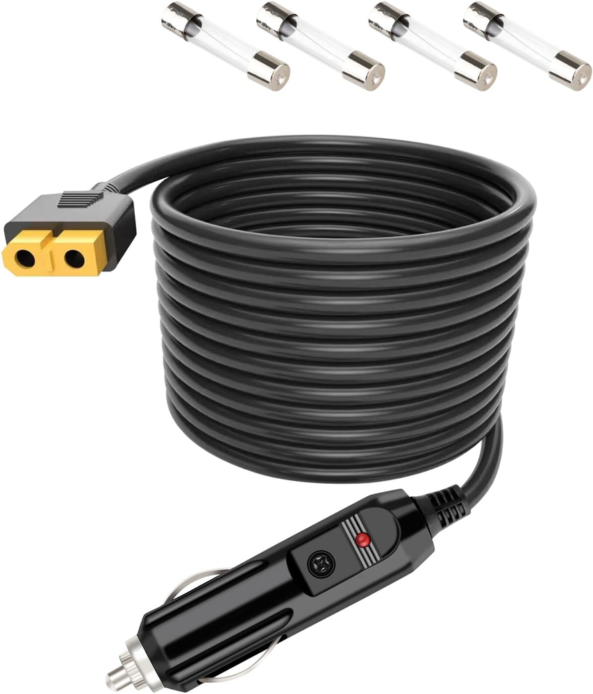 Anker 757/767 Car Charger with XT60 Extended Power Cord 12V/24V Blue