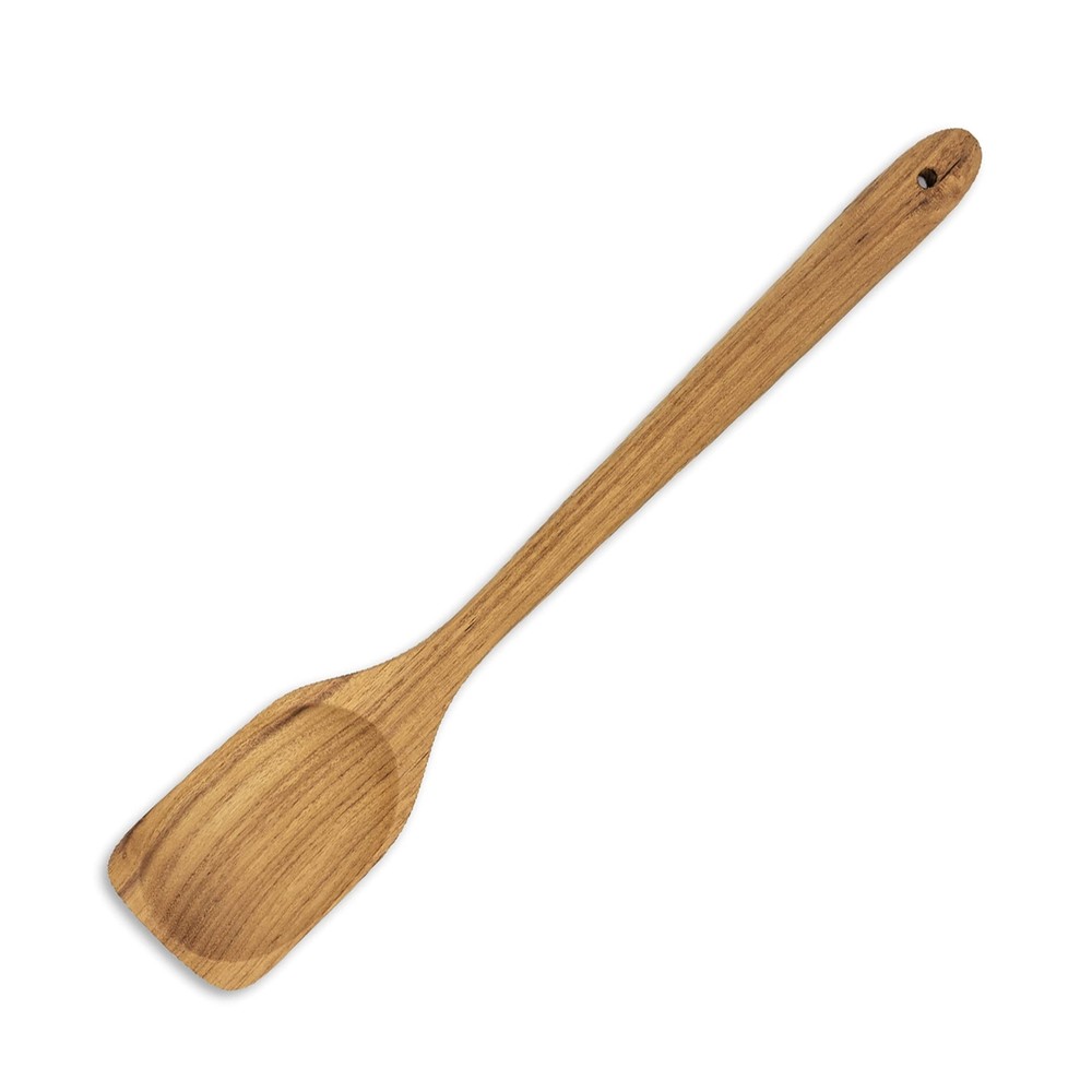 FAAY 18 Inches Large Wooden Spoon, Long Handle Heavy Duty Spoon with Scoop fo...
