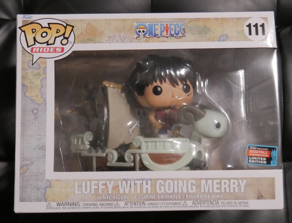 Funko Pop! Luffy with Going Merry #111 NYCC 2022 Exclusive New Broken Flag