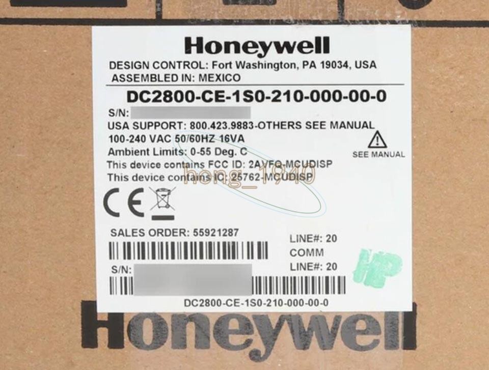 One New Honeywell Temperature Controller Dc2800-Ce-1S0-210-000-00-0