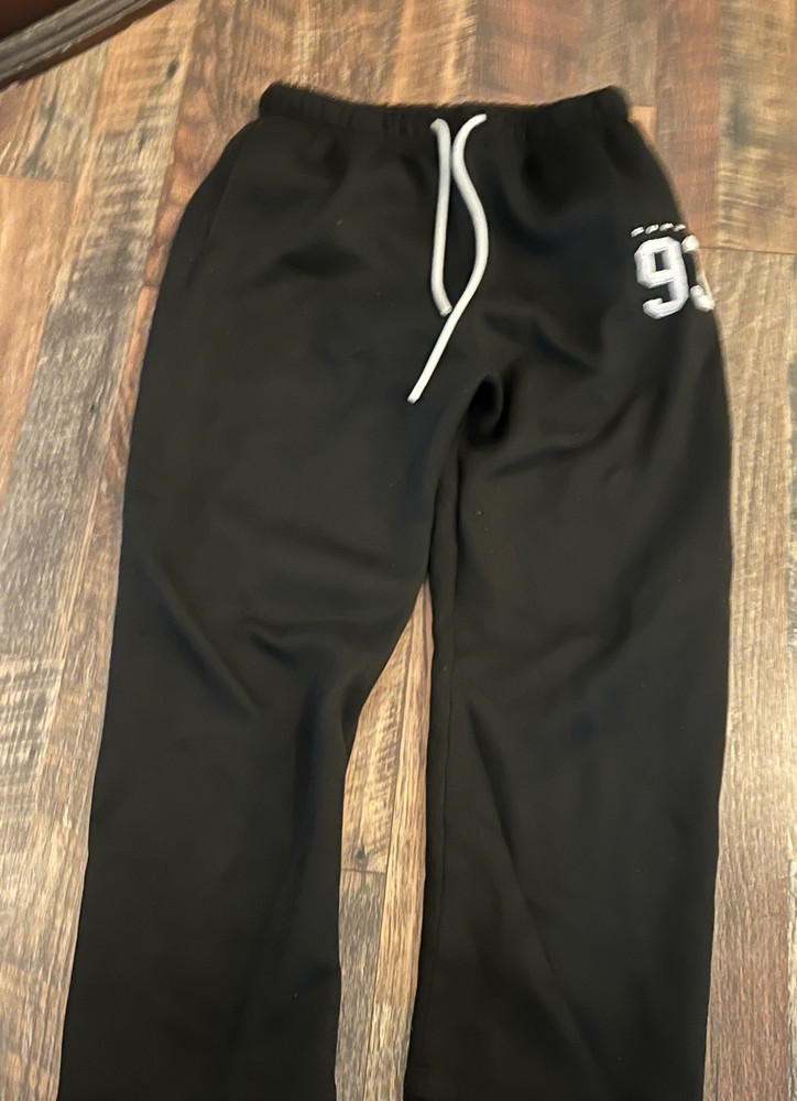 & Other Stories Men's Black Sweatpants Drawstring Elastic Waist Size M