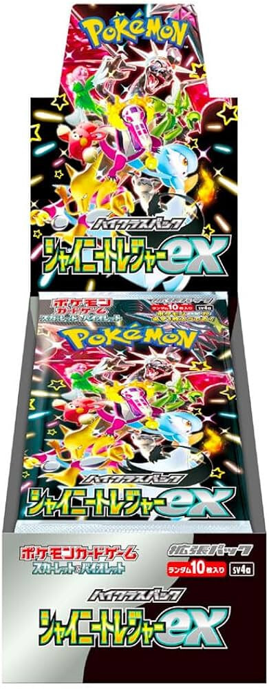 1 x Japanese Shiny Treasure EX sv4a High Class Pokemon TCG Sealed Booster Box-/+