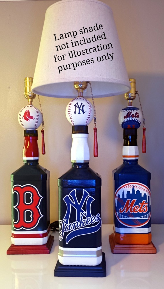 New York Yankees Baseball Lamp Handcrafted