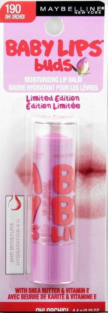 Rare Maybelline Baby Lips Moisturizing Lip Balm - Oh Orchid! (190)
