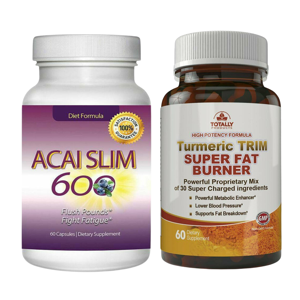 Acai Berry Slim Weight Loss Turmeric Curcumin Blood Pressure Support Fat Burner-image