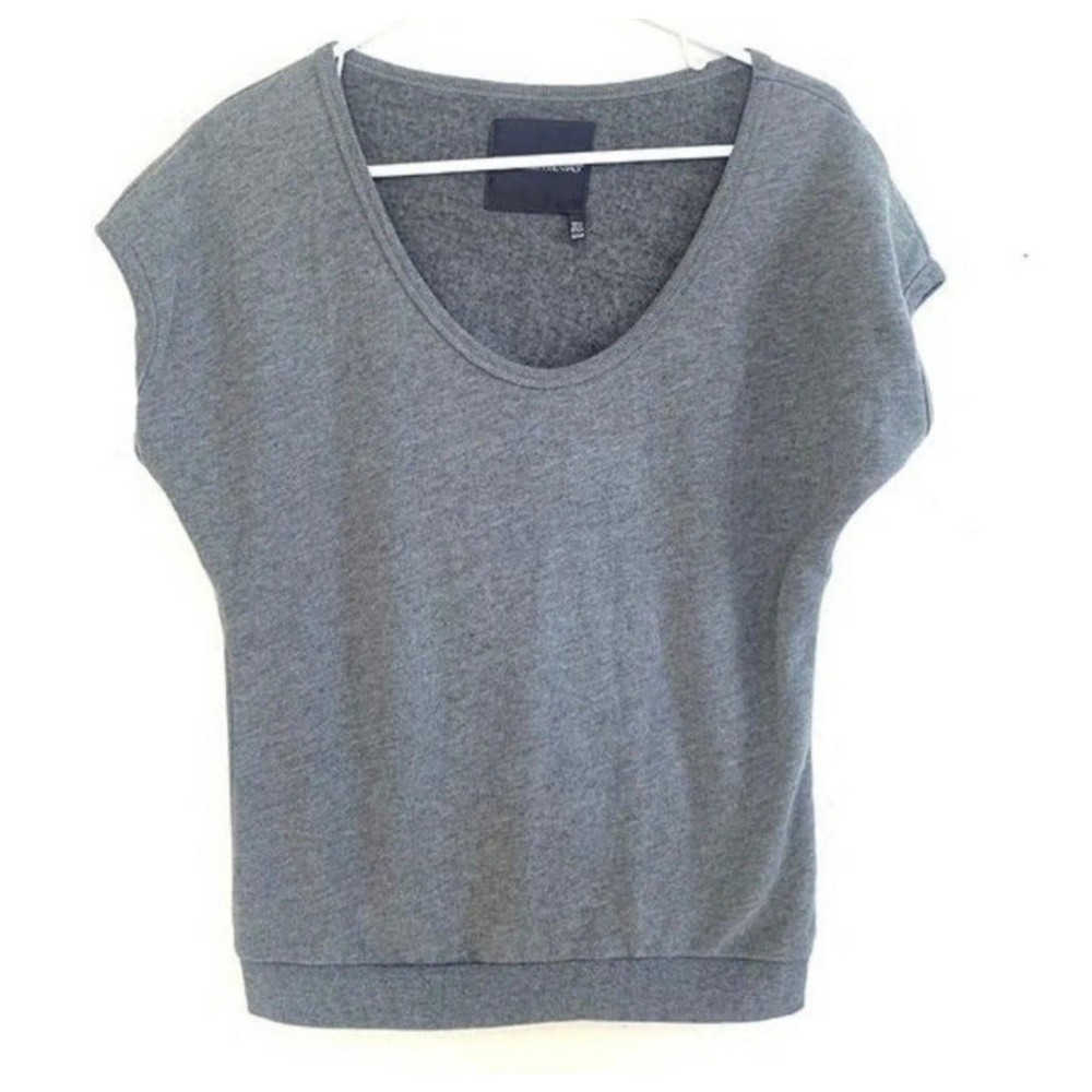 Gray Scoop Neck Short Sleeve Victoria's Secret T-Shirt Size XS