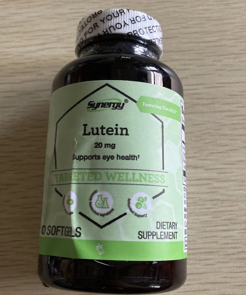 Synergy Lutein Floraglo-- 60 Softgels Expires 8/26